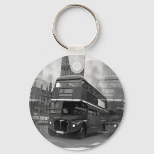 Chaveiro BW Black & White London Bus & Big Ben