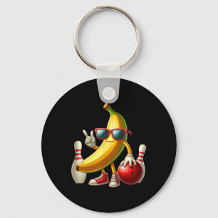 Chaveiro Bynana Sungs Jogando Boliche Engraçada Fruta Espor