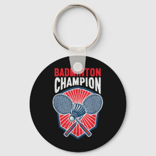 Chaveiro C Campeão de Badminton Badminton Engraçado 