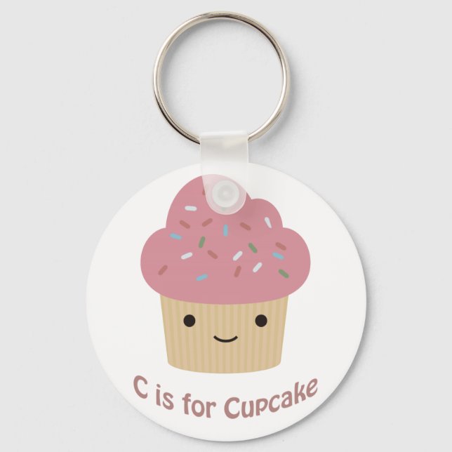 Chaveiro C é para cupcake (Frente)