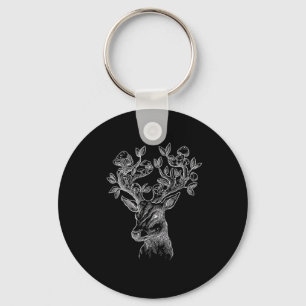Chaveiro Cabana de Cogumelo Chifre de Veado  Goblincore Vin