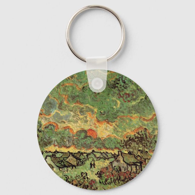 Chaveiro Cabanas Ciprestes Lembrança do Norte de Van Gogh (Frente)