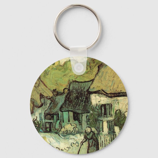 Chaveiro Cabanas de Colmo em Jorgus por Vincent van Gogh (Frente)