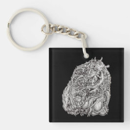 Chaveiro Cabeça Cosmográfica de Brian Benson