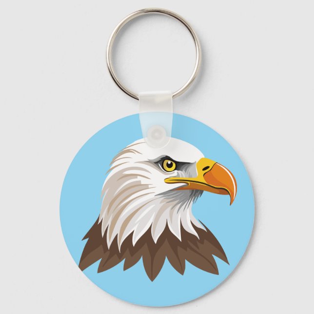 Chaveiro Cabeça de águia americana (Frente)