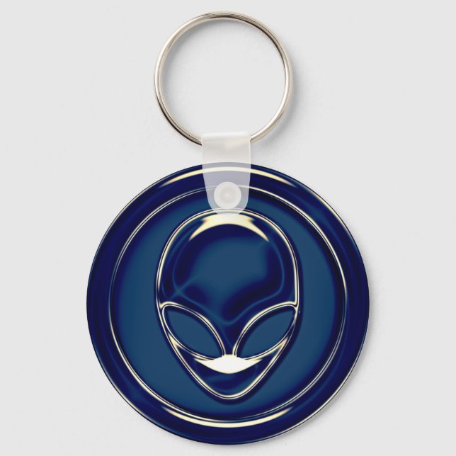 Chaveiro Cabeça de Alienígena espacial (Frente)