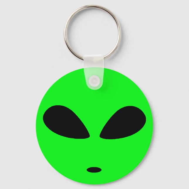CHAVEIRO CABEÇA DE ALIENÍGENA VERDE (Frente)