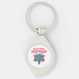 Chaveiro cabeça de cabra fofa baphomet