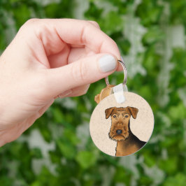 Chaveiro Cabeça de cachorro de desenho animado fofo do Aire