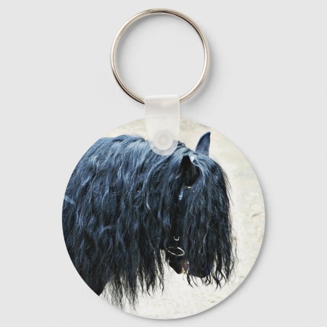 Chaveiro Cabeça de Cavalo Negro (Frente)