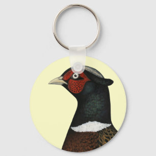 Chaveiro Cabeça de Faisão de Ringneck