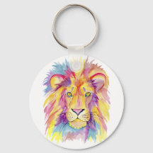 Cabeça de Leão de Aquarela