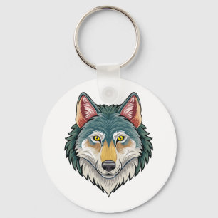 Chaveiro Cabeça de lobo de frente