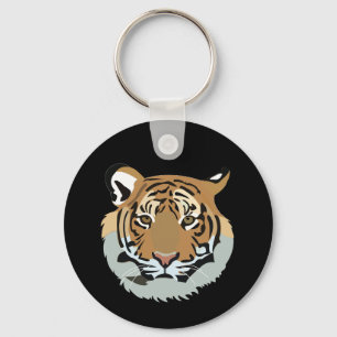 Chaveiro Cabeça de Tigre Face Animal Selvagem Tigre