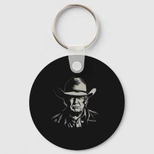 Chaveiro Cabeça de Trump Cowboy EUA 2024 Voto Eleição EUA M