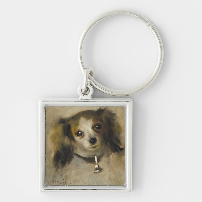 Chaveiro Cabeça de um cão, 1870 (óleo em canvas) (Frente)