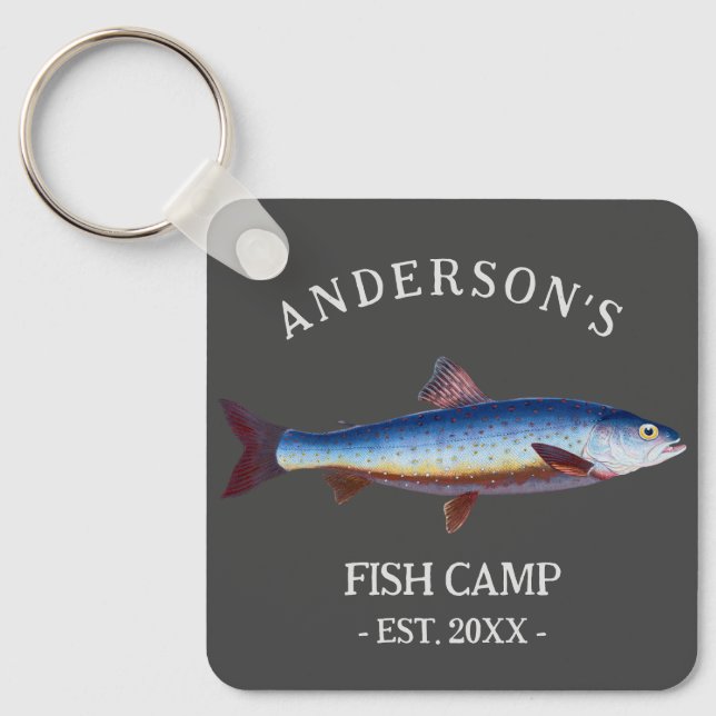 Chaveiro Cabina de pesca russa personalizada (Frente)