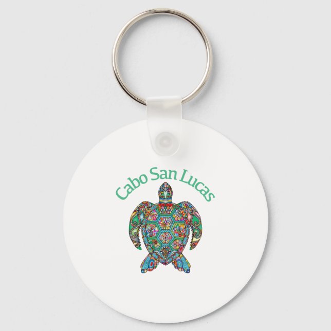Chaveiro Cabo San Lucas Tribal Turtle (Frente)