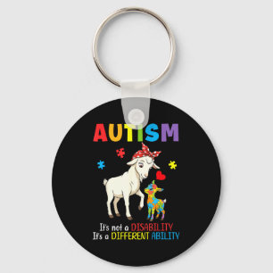 Chaveiro Cabra Mãe Conscientização do Autismo Habilidade Di