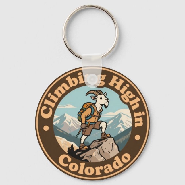 Chaveiro Cabra Montês de Colorado Antiga Subindo (Frente)