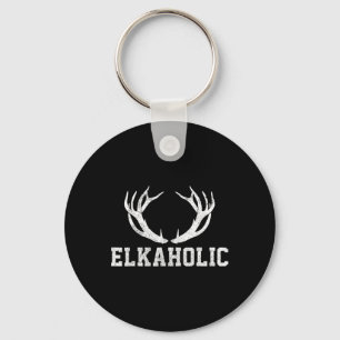 Chaveiro Caça ao Alce Elkaholic Chifre Presente Divertido p
