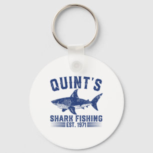 Chaveiro Caça ao Tubarão Vintage Quint 1971 Bi Pescador Ret