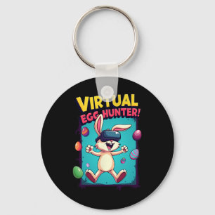Chaveiro Caça-Ovos Virtual - Bunny Gamer Divertido Vr Pásco