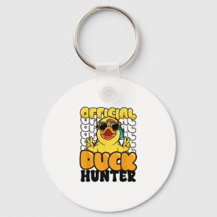 Chaveiro Caçador de Patos Oficial Funny Rubber Duckie Caça