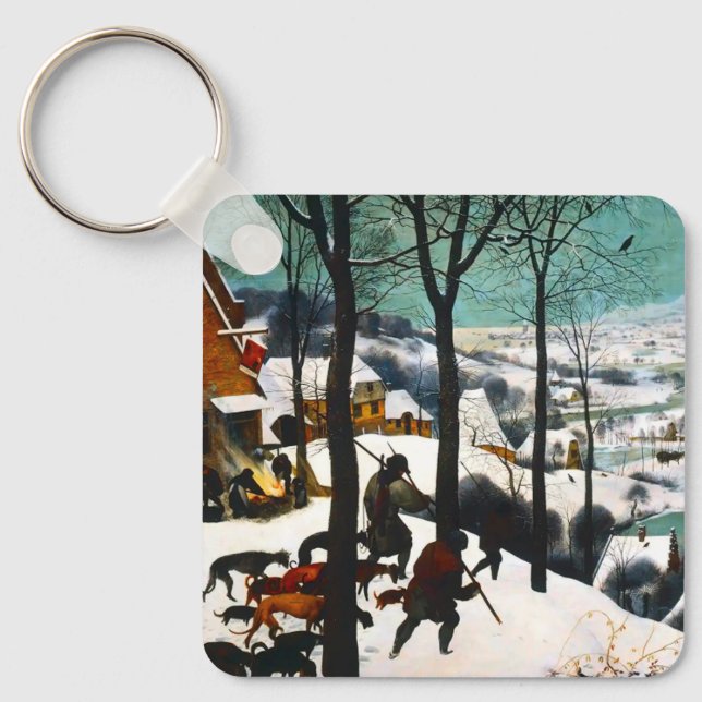 Chaveiro Caçadores na Paisagem da Neve Pieter Bruegel (Frente)