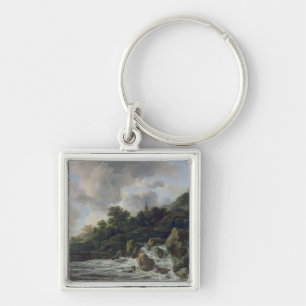 Chaveiro Cachoeira perto de uma vila, c.1665-70