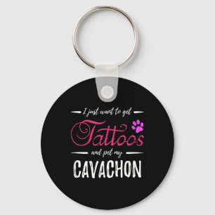 Chaveiro Cachon Cachon Lover Tatuagem Engraçada Cachorro Mã