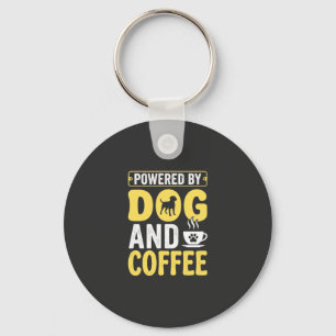 Chaveiro Cachorro Amante De Café Energizado Por Design