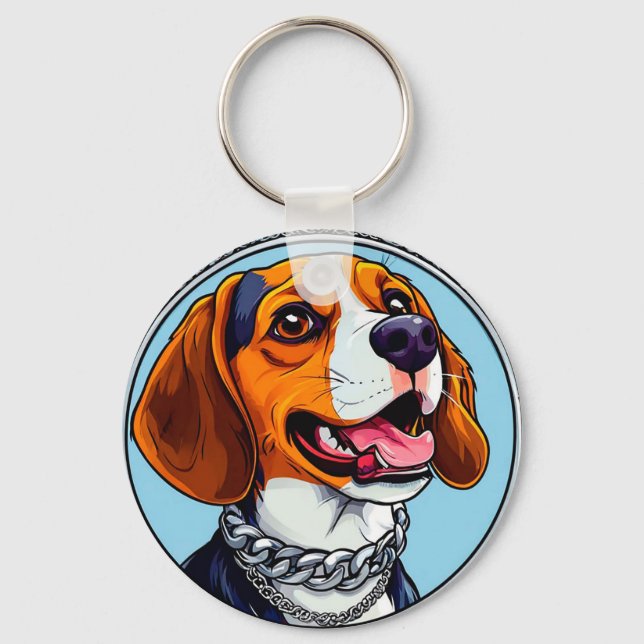 Chaveiro Cachorro beagle fofo (Frente)
