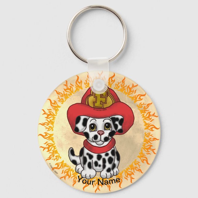 Chaveiro Cachorro Bombeiro  (Frente)
