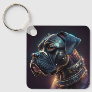 Chaveiro Cachorro Boxer Steampunk