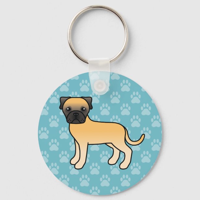 Chaveiro Cachorro Bullmastiff Fawn Fofo (Frente)