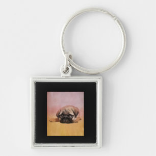 Chaveiro Cachorro Cachorro  Presente dos Pug Dog Lovers
