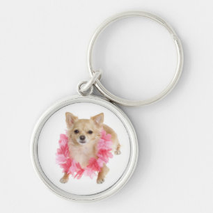 Chaveiro Cachorro Chihuahua de Cabelo Longo Amor