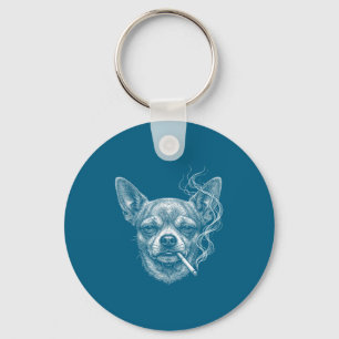 Chaveiro Cachorro Chihuahua Engraçado Fumando Cigarro Memes