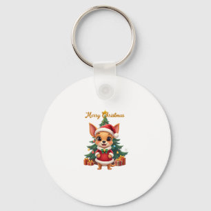Chaveiro Cachorro Chihuahua Feliz Natal