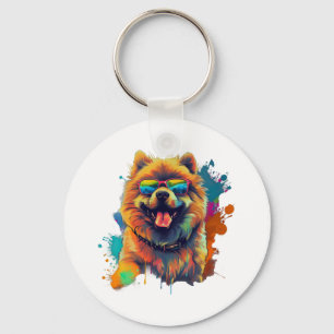Chaveiro Cachorro Chinês Cachorro Chow Raça para Chow Chow 
