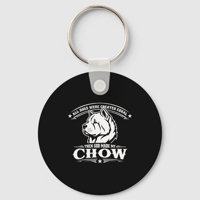 Chaveiro Cachorro chow chow engraçado  (Frente)