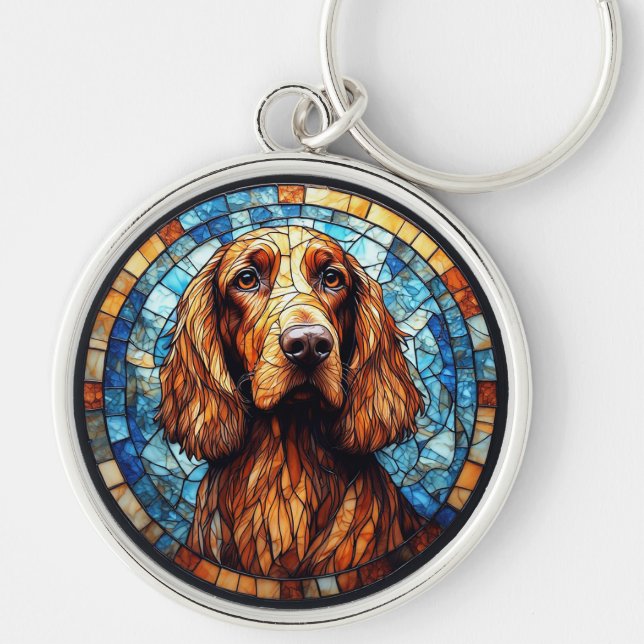 Chaveiro Cachorro com Detalhes Vibrantes (Frente)