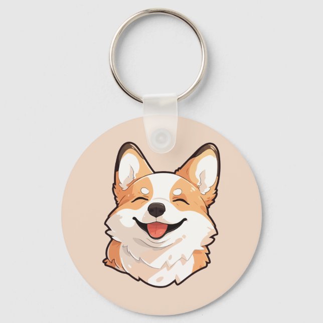 Chaveiro Cachorro Corgi Galês (Frente)