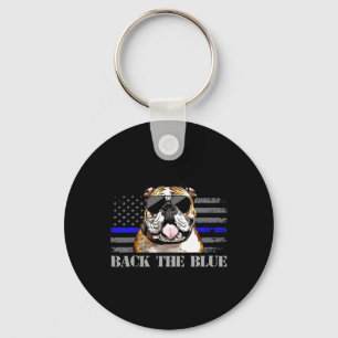 Chaveiro Cachorro da Polícia de Bandeira Americana da Linha