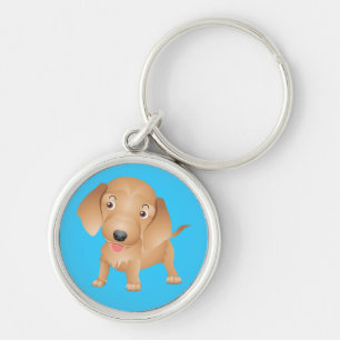 Chaveiro Cachorro Dachshund Azul