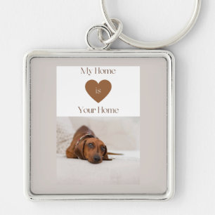 Chaveiro Cachorro Dachshund Fofo Minha Casa É Sua Casa Pres