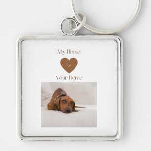 Chaveiro Cachorro Dachshund Fofo Presente de Boas-Vindas pa