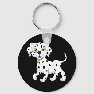Chaveiro Cachorro Dalmatiano Branco Preto Engraçado Fofo