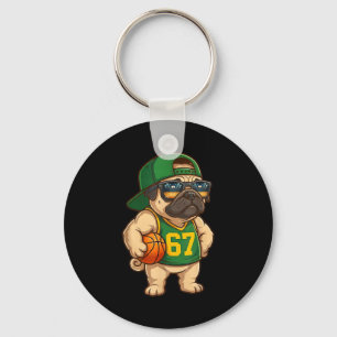 Chaveiro Cachorro de Basquete Pug 67 Gíria Gen Alpha Srts H